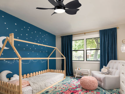 Low Profile Flush Mount Ceiling Fan With Light