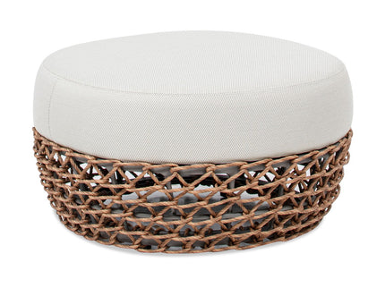 Willow - Round Upholstered Patio Ottoman