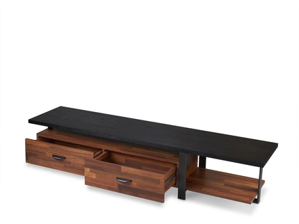 Elling - TV Stand - Walnut / Black