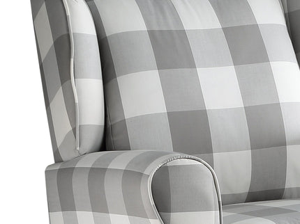 Patli - Glider Chair With Swivel - Gray / White