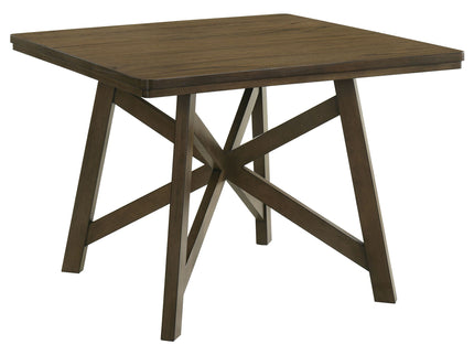 Maxine - Square Counter Height Dining Table - Brown