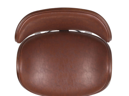 Lumos - Mid Century Modern Upholstered Swivel Barstool