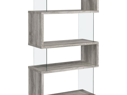 Elias - 4 Shelf Bookshelf With Zigzag Design