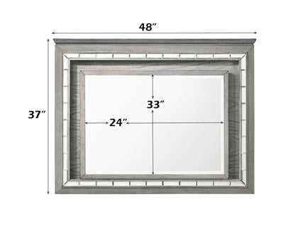 Antares - Mirror With LED - Light Gray