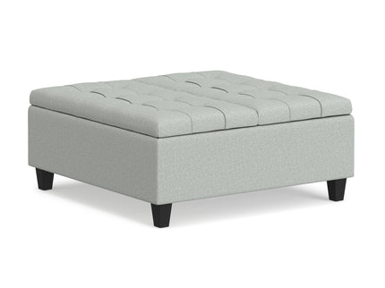 Harrison - Coffee Table Storage Ottoman Lift Top - Stone Gray