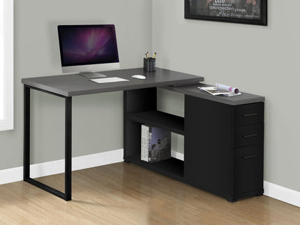 Computer Desk, Home Office, Corner, Left, Right Set - Up, Storage Drawers, L Shape, Laptop, And Contemporary & Modern
