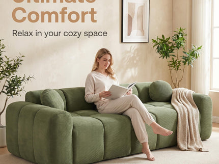 Extra Large Compression Sofa, Cloud Puff Couch For Living Room