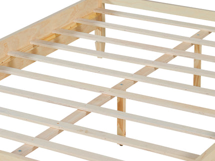 Classic Platform Bed Frame With Panel Headboard