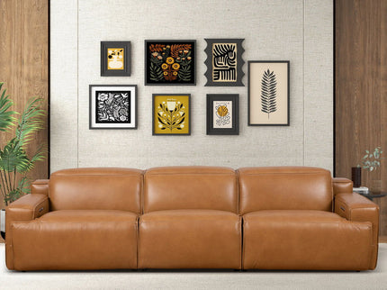 Urbana - Triple Power Recliner Sofa - Tan