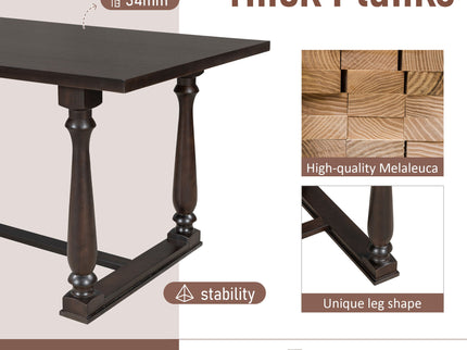 6 Piece Dining Set Retro Style