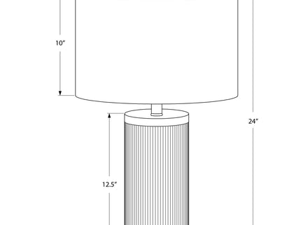 Lighting, Table Lamp, Concrete, Modern - Black