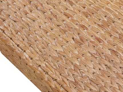 Bench With Water Hyacinth Seat - Brown