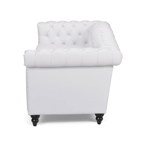 Chesterfield Style 3 Seater Sofa With Deep Button Tufting