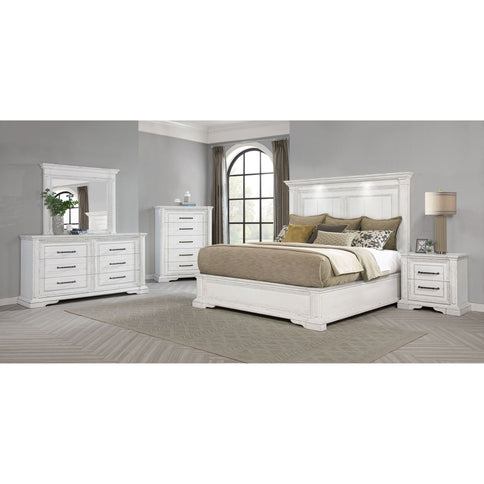 LED Light Panel Bed With Traditional Design