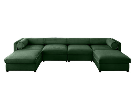 Contemporary Elegant Sofa With Storage And Ottoman
