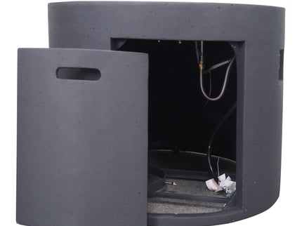 Round Iron Fire Pit With 40, 000 Btu
