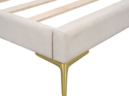 Upholstered Daybed With Headboard And Armrest, Support Legs