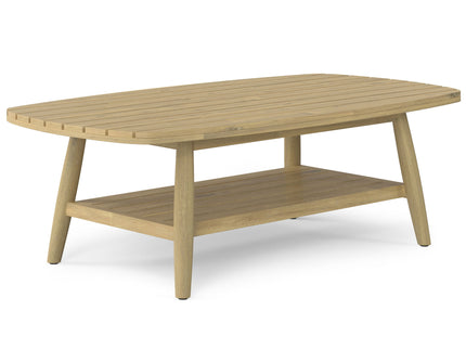 Bayshore - Outdoor Coffee Table - Light Teak