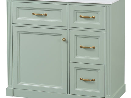 Modern Bathroom Vanity With Sink, 4 Drawers, Soft-Close Door, Adjustable Shelf