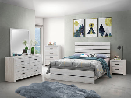 Geary - Slatted Headboard Panel Bedroom Set
