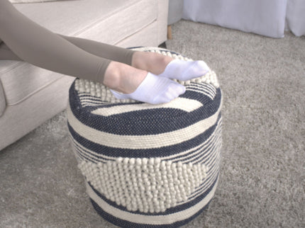 Diamond - Handcrafted Cylindrical Pouf