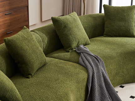 4 Seater Sofa With Fabric, 30D, 60 Hardness Full Sponge, 4 Pillow For Living Room, Home Furniture Sleeper Sectional Sofa For Apartment