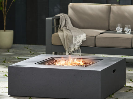 Modern 50, 000 Btu Square Fire Table With Propane Tank