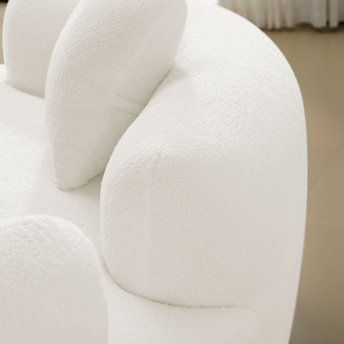 Modern Curved Loveseat