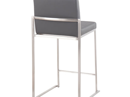 Fuji - Contemporary High Back Counter Stool, Functional Design