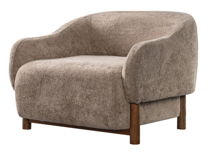 Modern Accent Chair With Recessed Arms And Tight Back