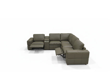 Upholstered Large Arms Sectional With Recliner Seats
