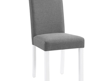 5 Piece Dining Table Set With 4 Chairs For Kitchen - Gray / White