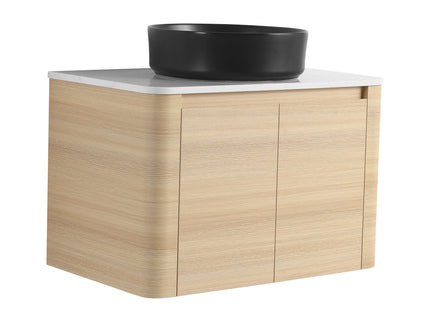 Mounted Bathroom Vanity With Art Sink & 2 Soft Close Doors