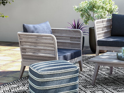 Santiago - Outdoor Conversation Chair - Slate Gray