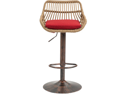 Modern Swivel Bar Stools Adjustable Counter Chairs With Footrest (Set of 2)