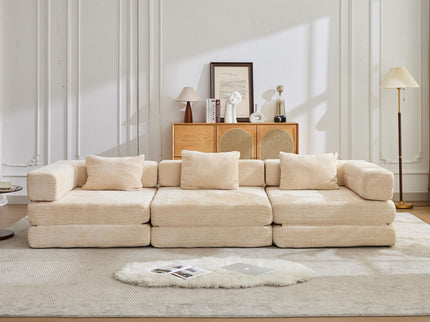 Convertible Floor Sofa Bed, Boneless Modular Sectional Sofa For Living Room