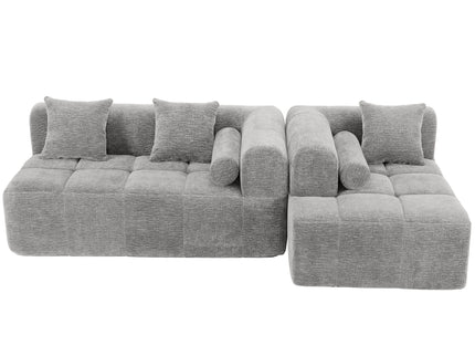 Sectional Free Combined Sofa With 2 Side Pockets