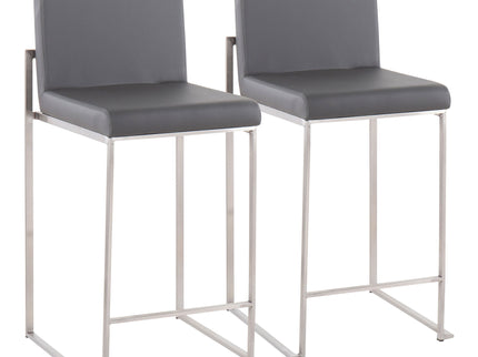 Fuji - Contemporary High Back Counter Stool, Functional Design