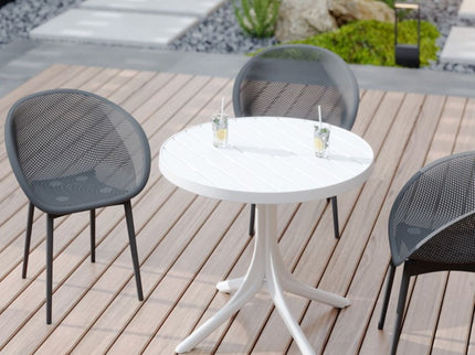 2 Piece Durable Single Chair With Hollow Out Design