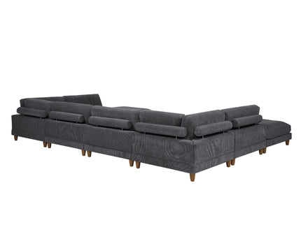 Modern Modular Sectional With Adjustable Back Support