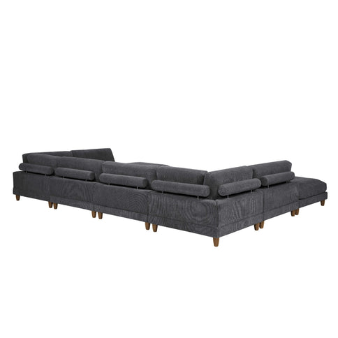 Modern Modular Sectional With Adjustable Back Support