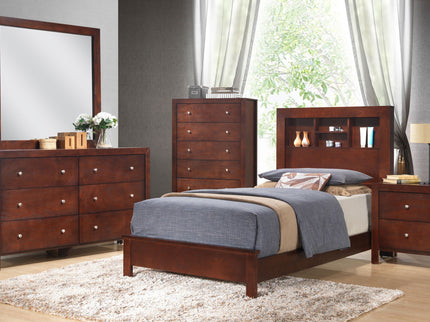 Bed With Transitional Design Stylish