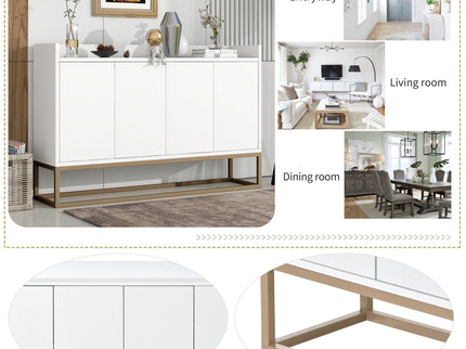 Modern Sideboard Elegant Buffet Cabinet With Large Storage Space For Dining Room, Entryway