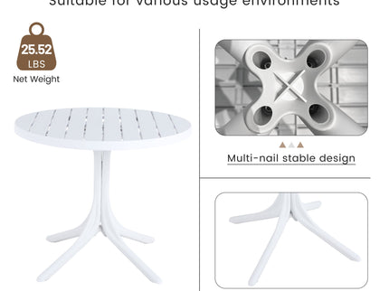 Round Table - White