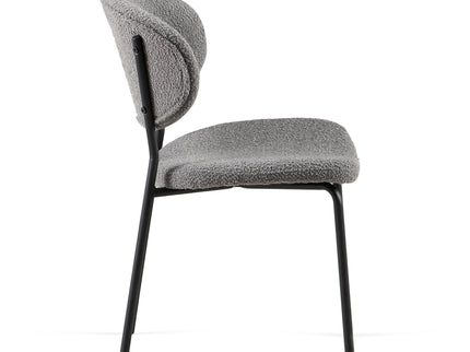 Boucle Dining Chairs, Dining Chairs With Metal Legs For Dining Room, Kitchen, Living Room