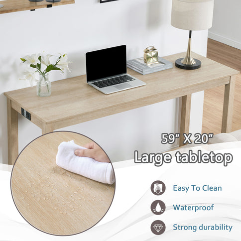 4 Piece Bar Table Set With Power Outlet