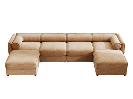 Contemporary Elegant Sofa With Storage And Ottoman