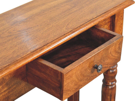 Turned Legs Drawer Console Table