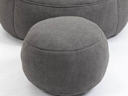 Bedding Bean Bag Sofa Chair High Pressure Foam With Footrest