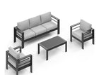 Gray / 4 Pc. Sofa, 2 Chairs, Coffee Table